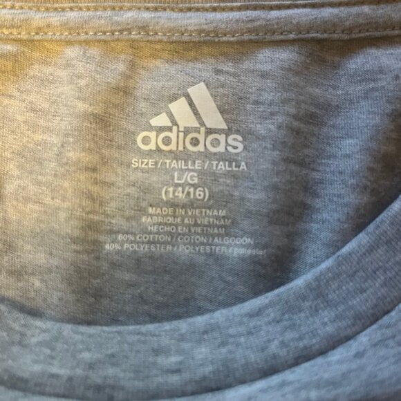 Adidas Gray Boys Large (14-16) T-shirt Read Description - Picture 4 of 6